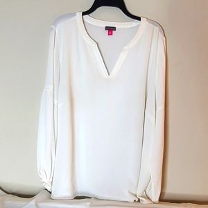 Vince Camuto White Woman's Blouse 2X